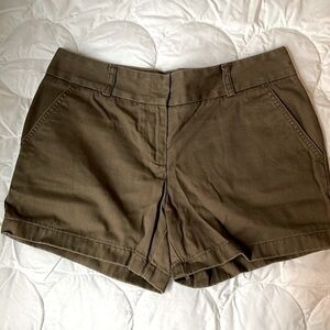 J. Crew Brown City Fit Chino Shorts 8